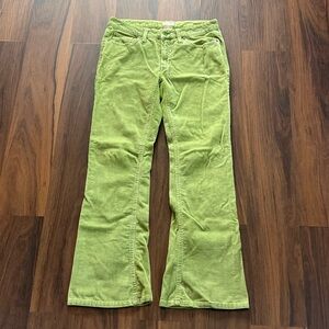 Y2K vintage No Boundaries green corduroy pants